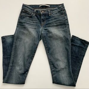 Joe’s Jeans Provocateur Low Rise Straight Leg Medium Wash Denim